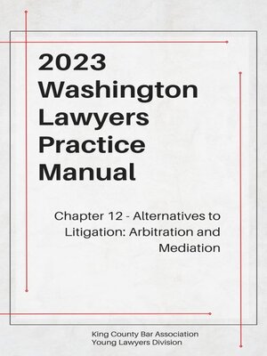 cover image of Washington Lawyers Practice Manual Chapter 12